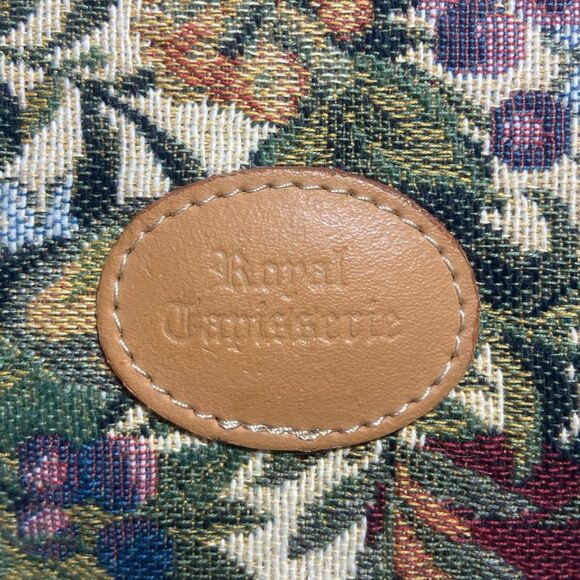 Royal Tapisserie Tapestry Purse Crossbody Shoulder Bag Fabric Lined Floral 6x7" - Picture 6 of 7